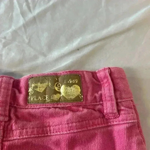 The children’s place - pink  sparkle, corduroy skirt. Size 4 - Picture 5 of 7